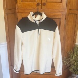 ZYIA Women's Black and White Quarter-Zip Sweatshirt